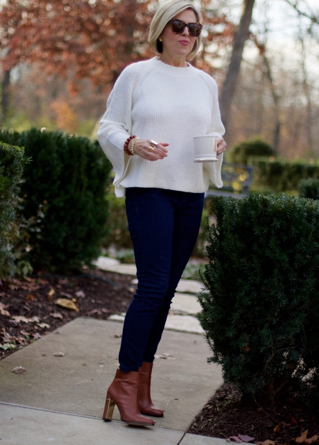 Hot Cocoa Break in Bell Sleeves | Dawned On Me