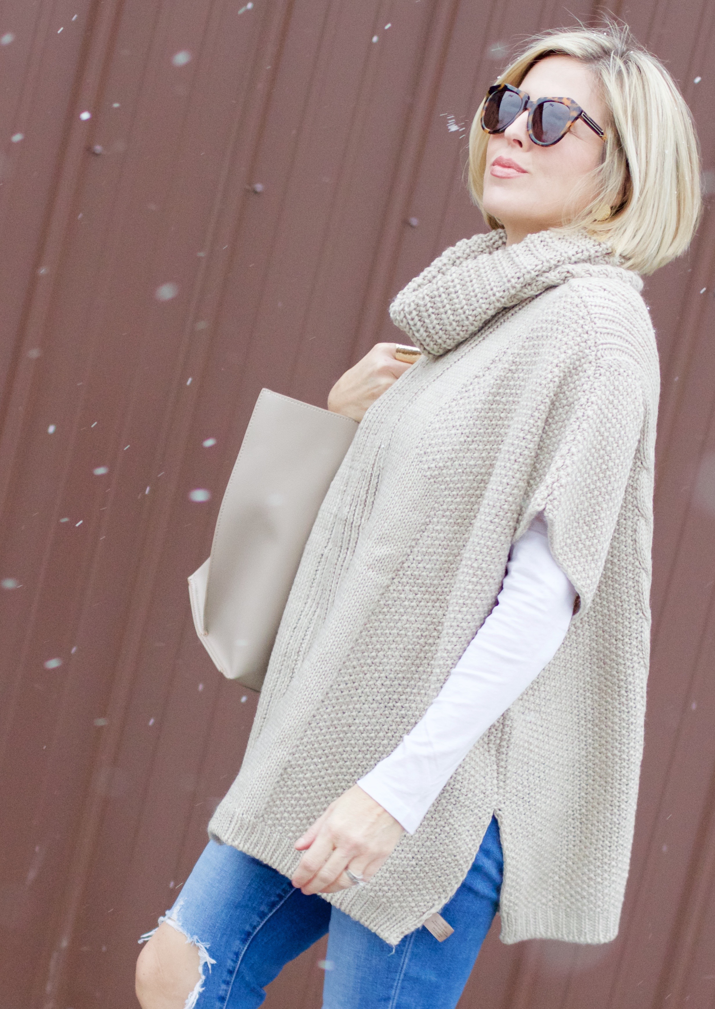 Turtleneck Poncho | Dawned On Me