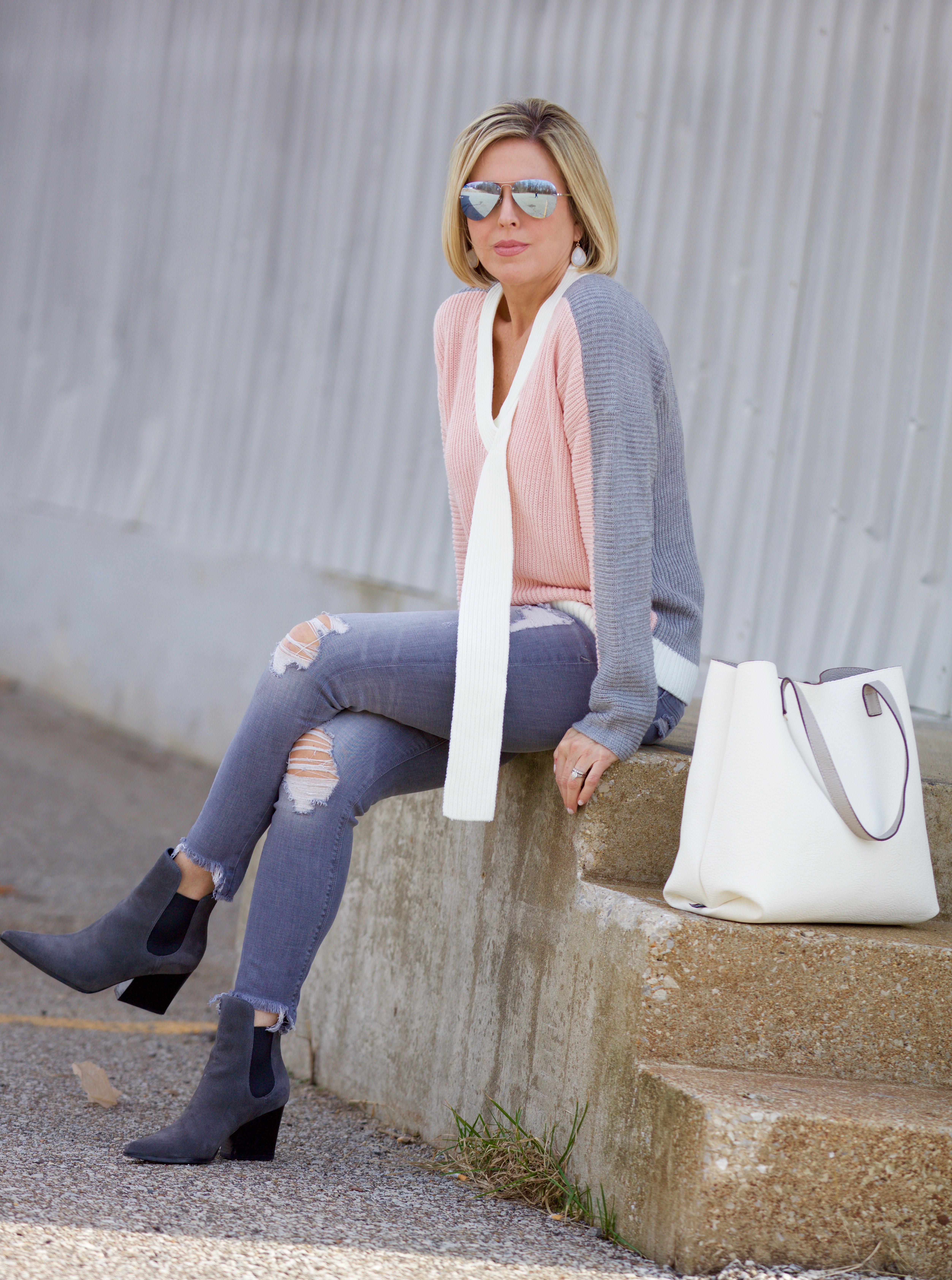 Color Block Sweater | Dawned On Me