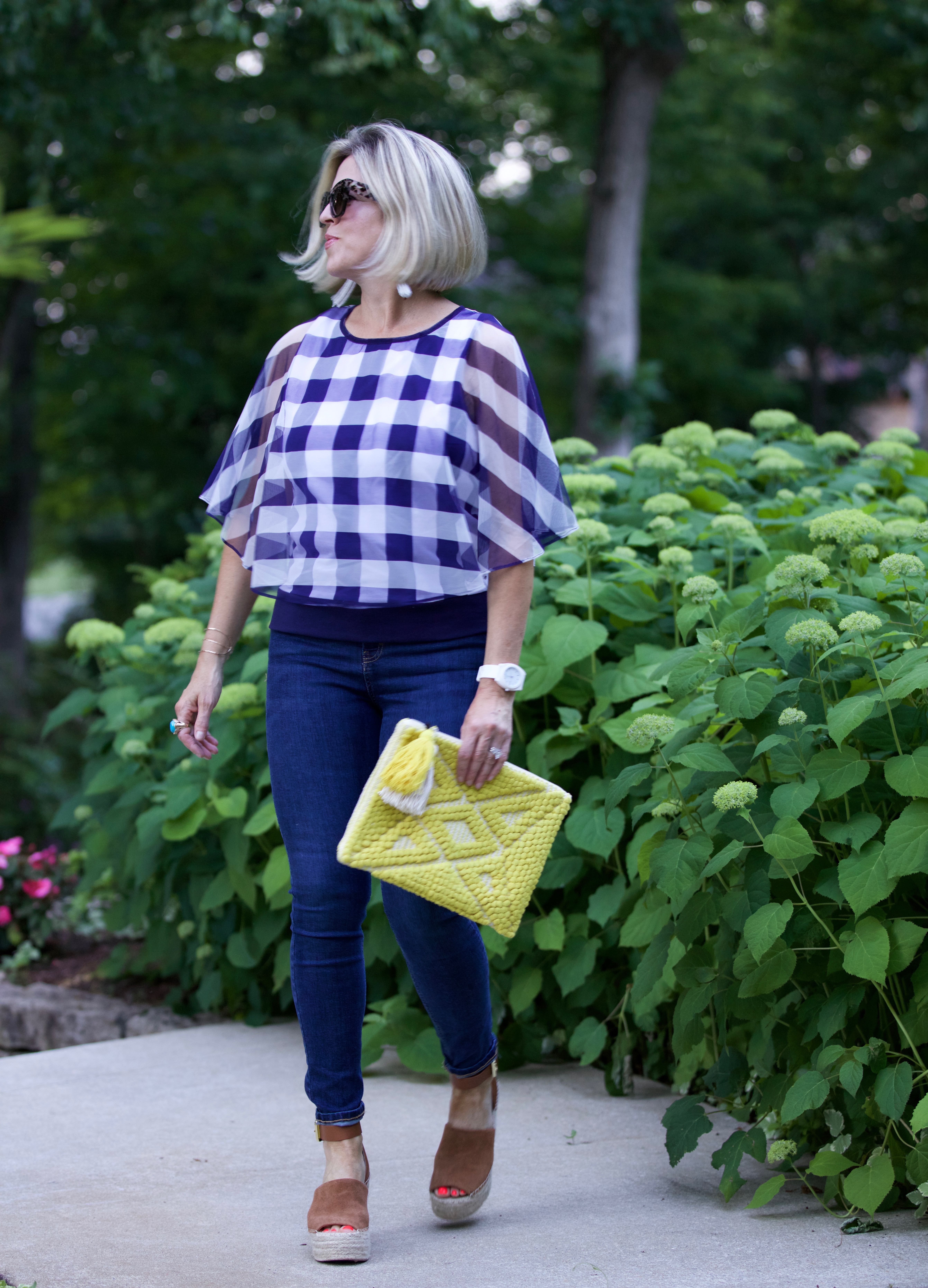 Gingham Illusion Top