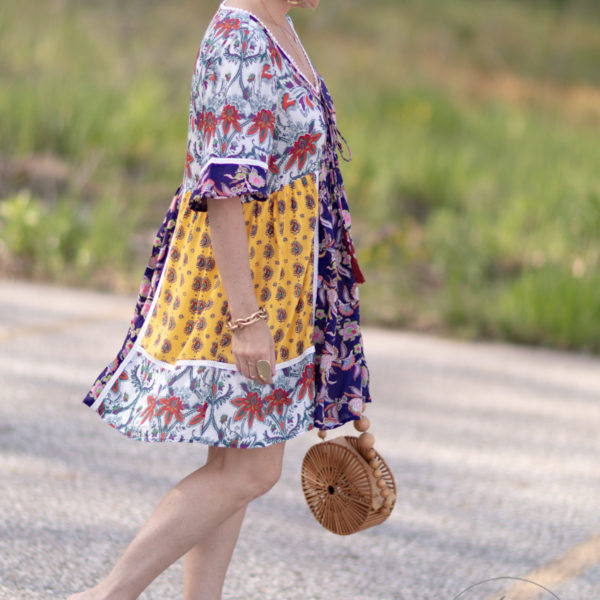 The Perfect Summertime Patchwork Trapeze Dress