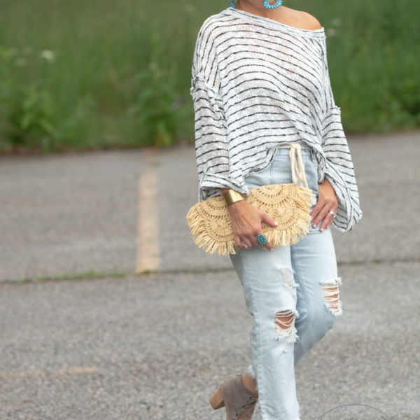 Beachy Pull On Denim Crops