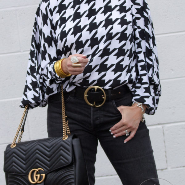 An Easy Date Night Look for Under $50 – Bold Houndstooth!