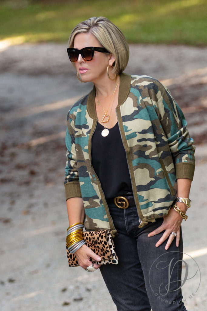 The Jcrew Knit Bomber Jacket in Camo | Dawned On Me