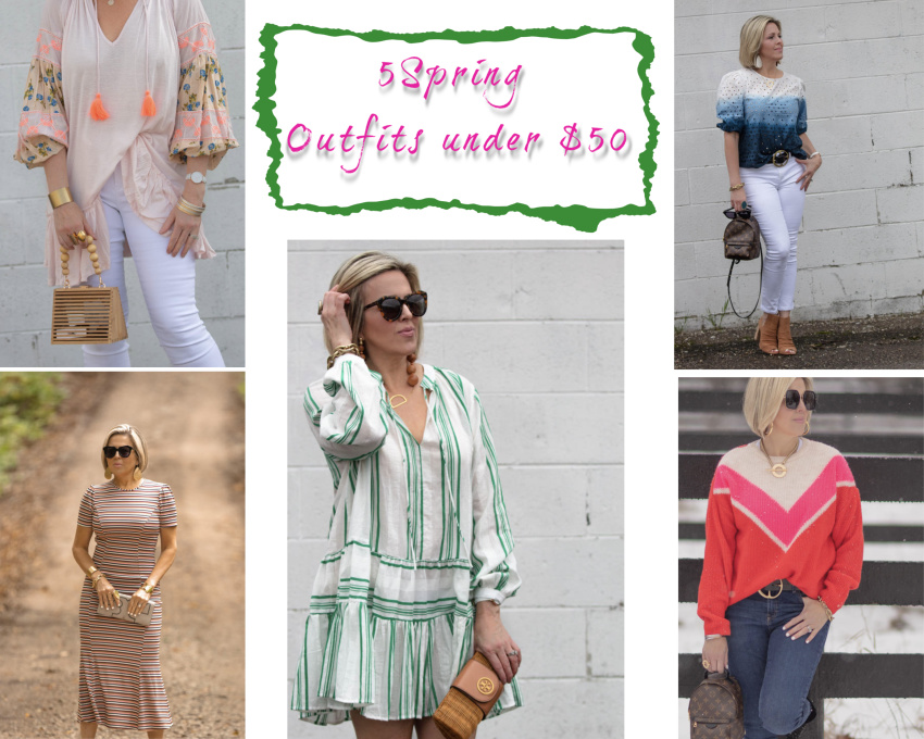 Cute spring outfit ideas under $50 featured by top US fashion blogger, Dawned on Me